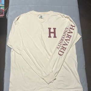 Women’s Cream Colored Harvard Long Sleeve Tee
